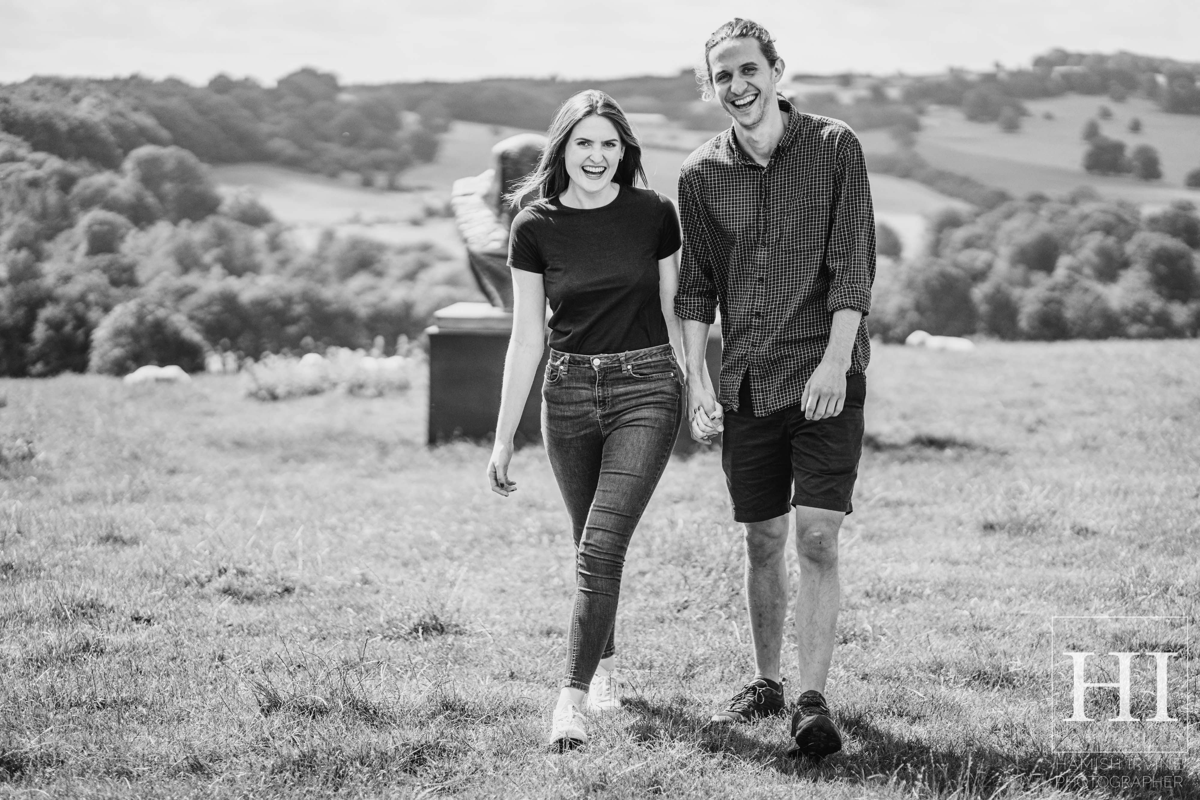 yorkshire Sculpture Park Wedding Photography Amy Andy Engagement Pre Wedding Shoot Unity Hall Wakefield