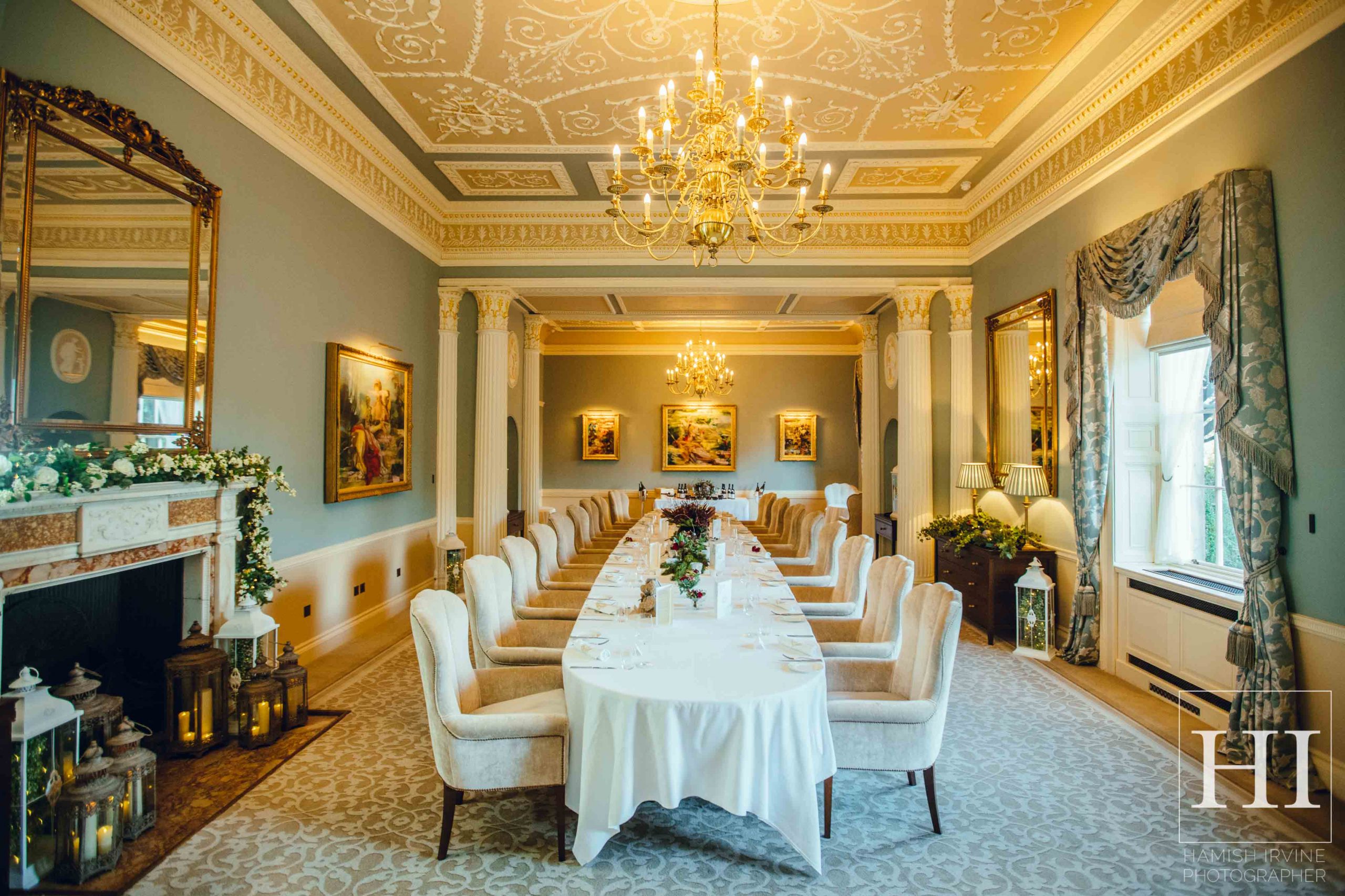 Grantley Hall inside dining room events space