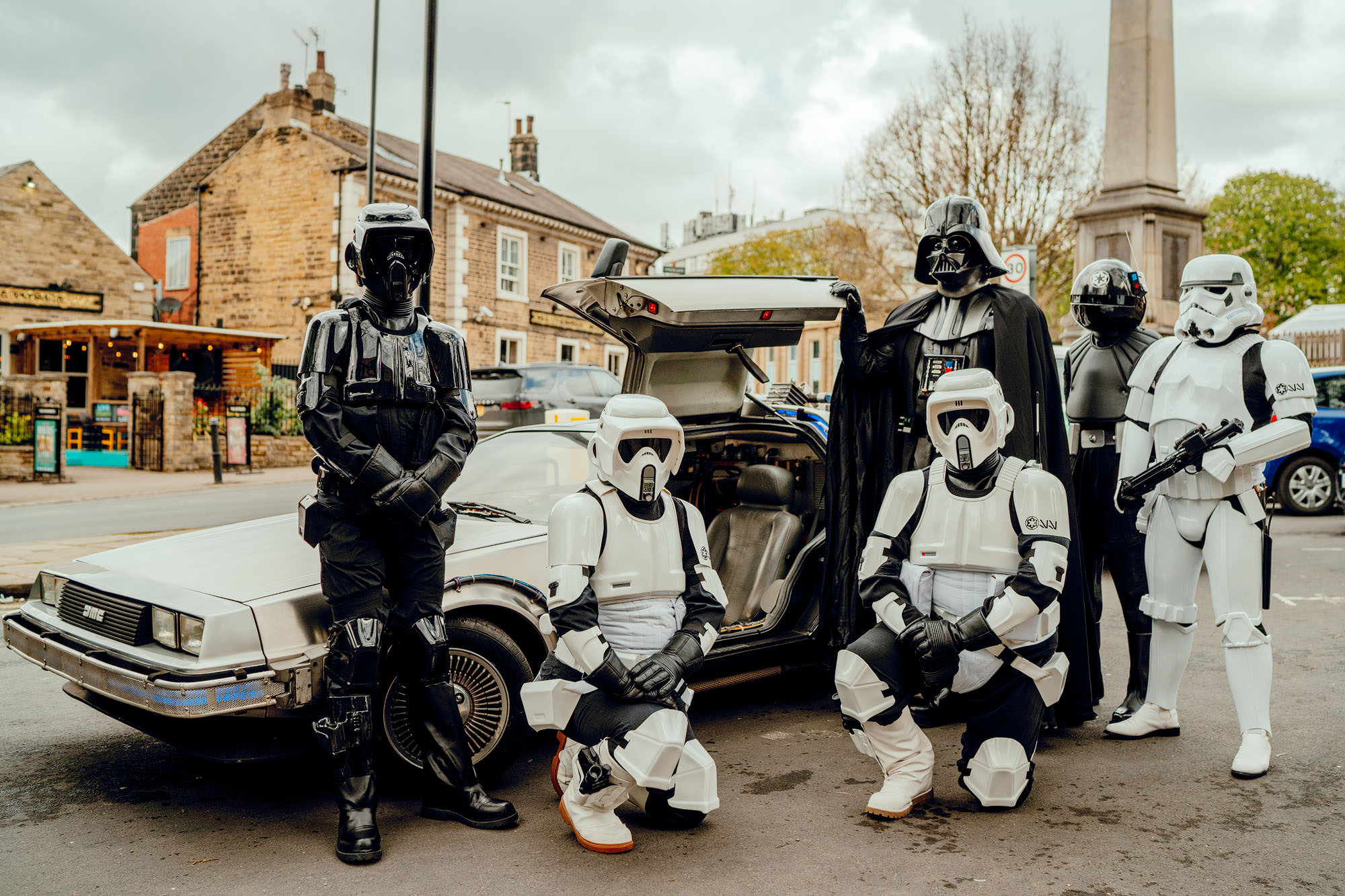 Star Wars Wedding Stormtroopers Delorian Leeds Hamish Irvine Photography