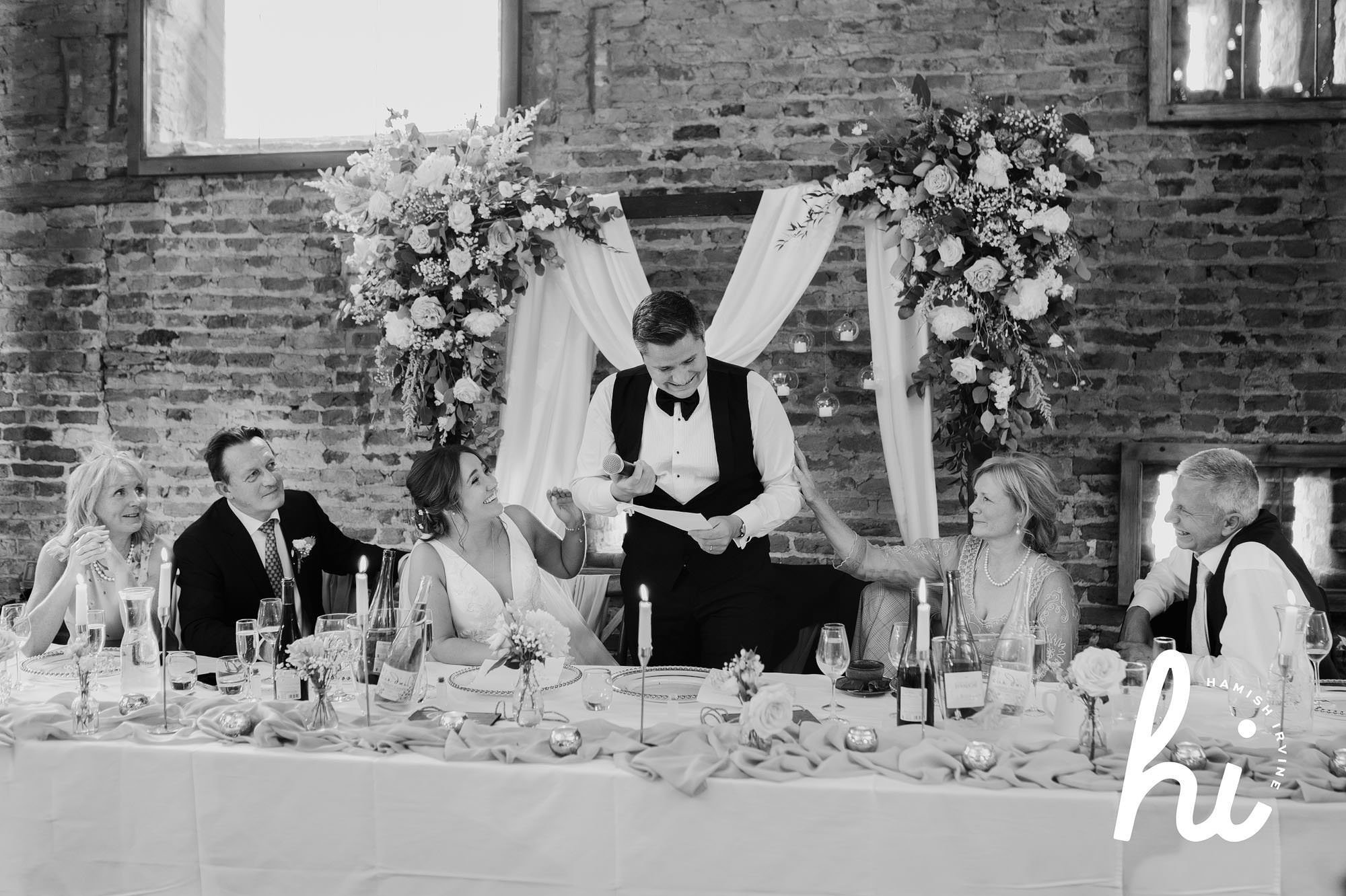 Hornignton Manor speeches wedding photographer hamish irvine