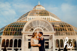 colourful wedding photography Sefton Park Palm House wedding