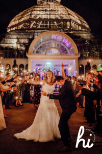 sparklers night photography Sefton Park Palm House Wedding Photography