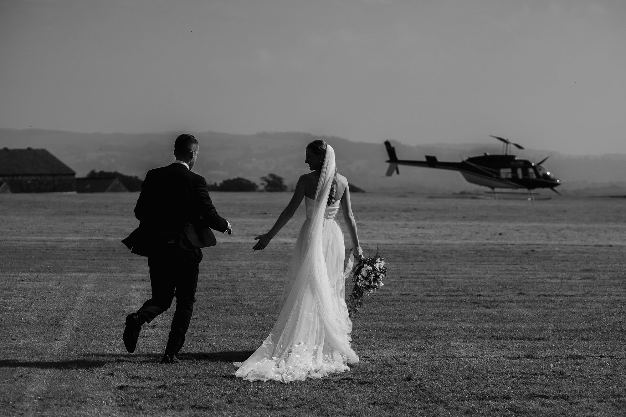 Stoneyhurst College wedding photography helicopter 