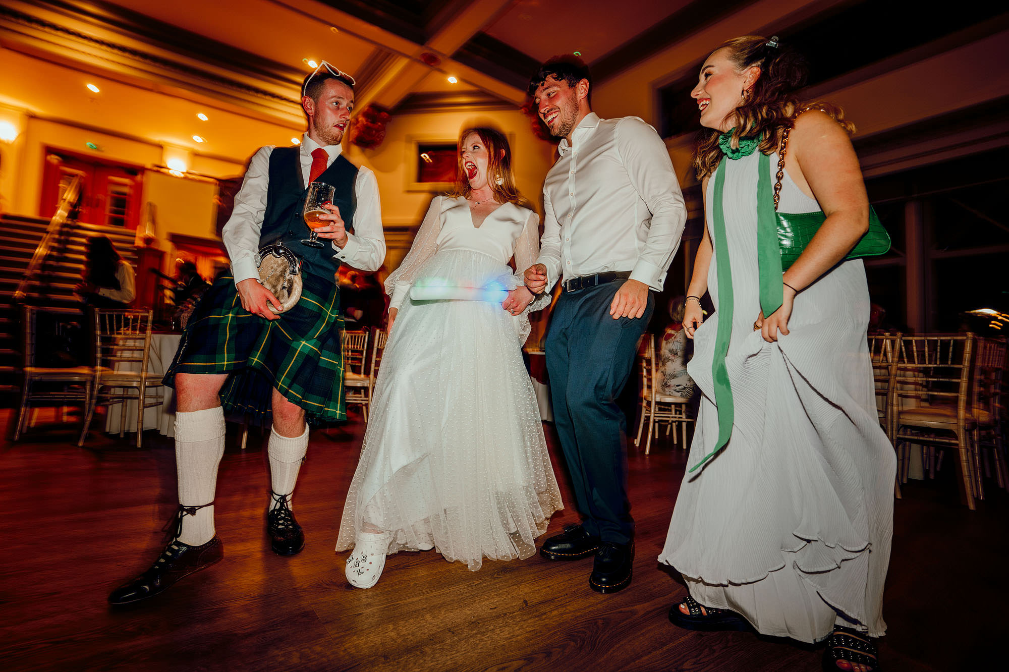 Harrogate party wedding colourful photos