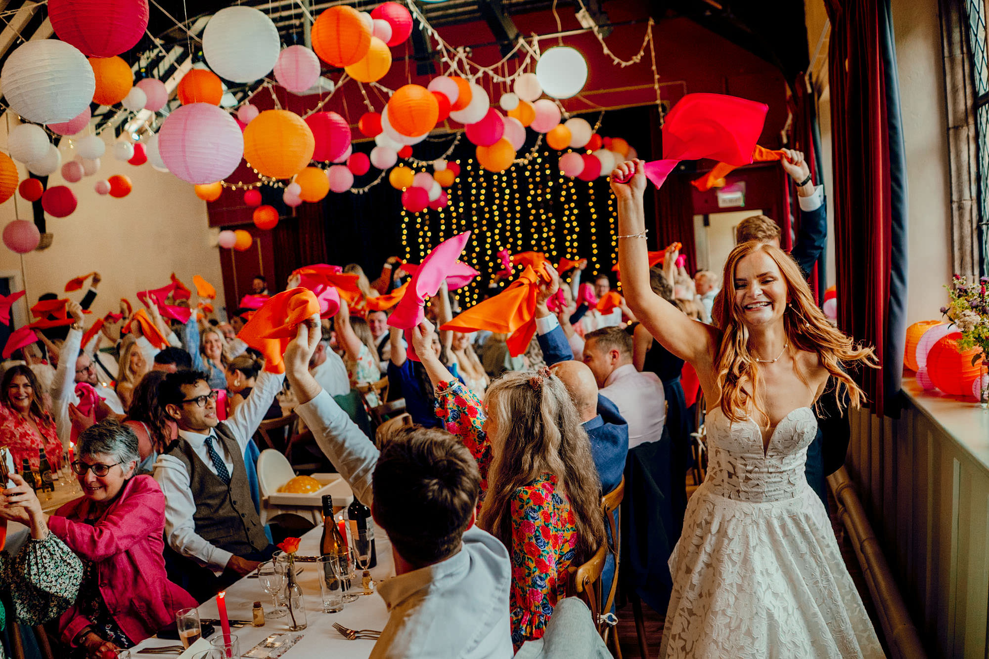 hamish irvine yorkshire barn colourful weddings