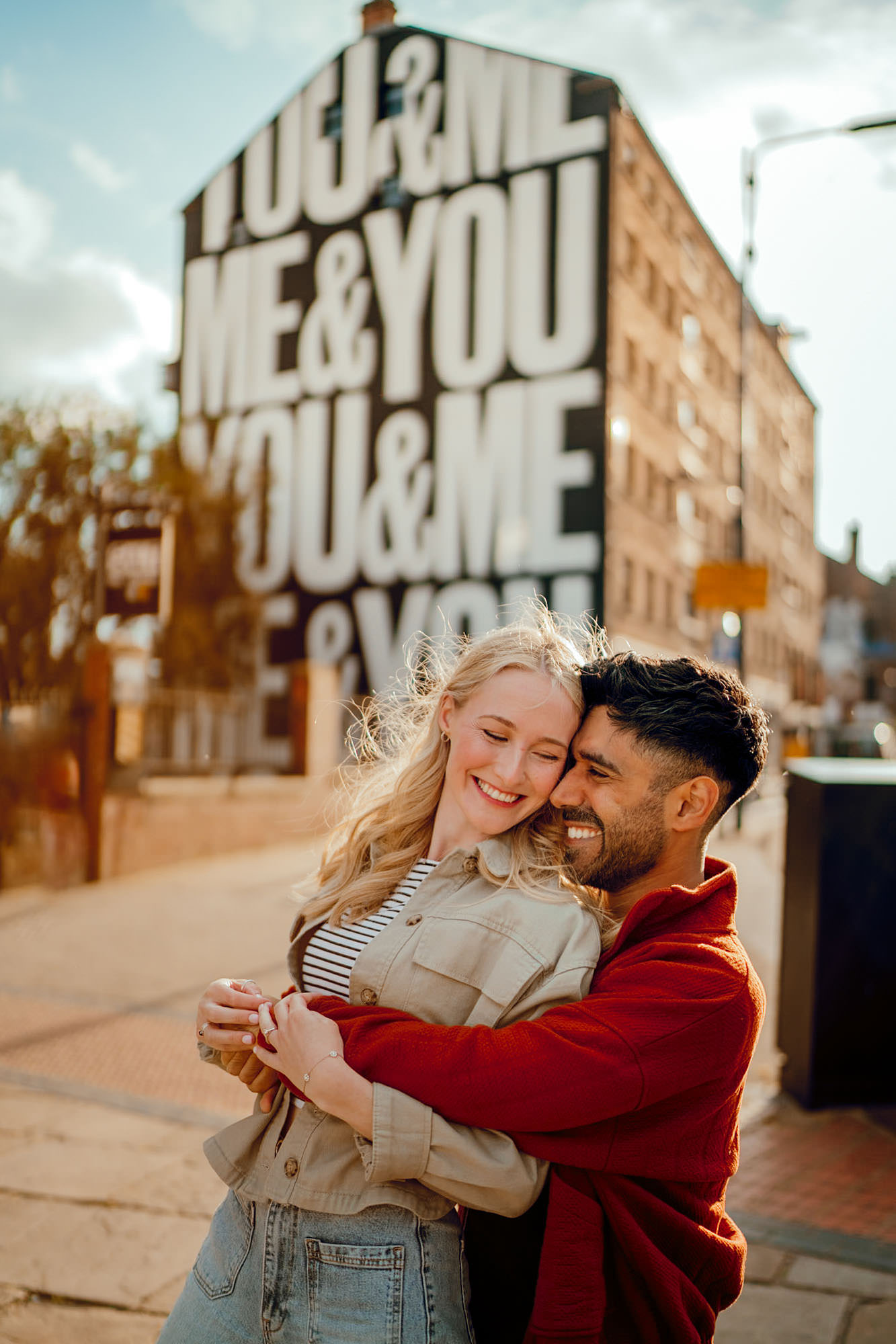 me and you leeds mural wedding photography