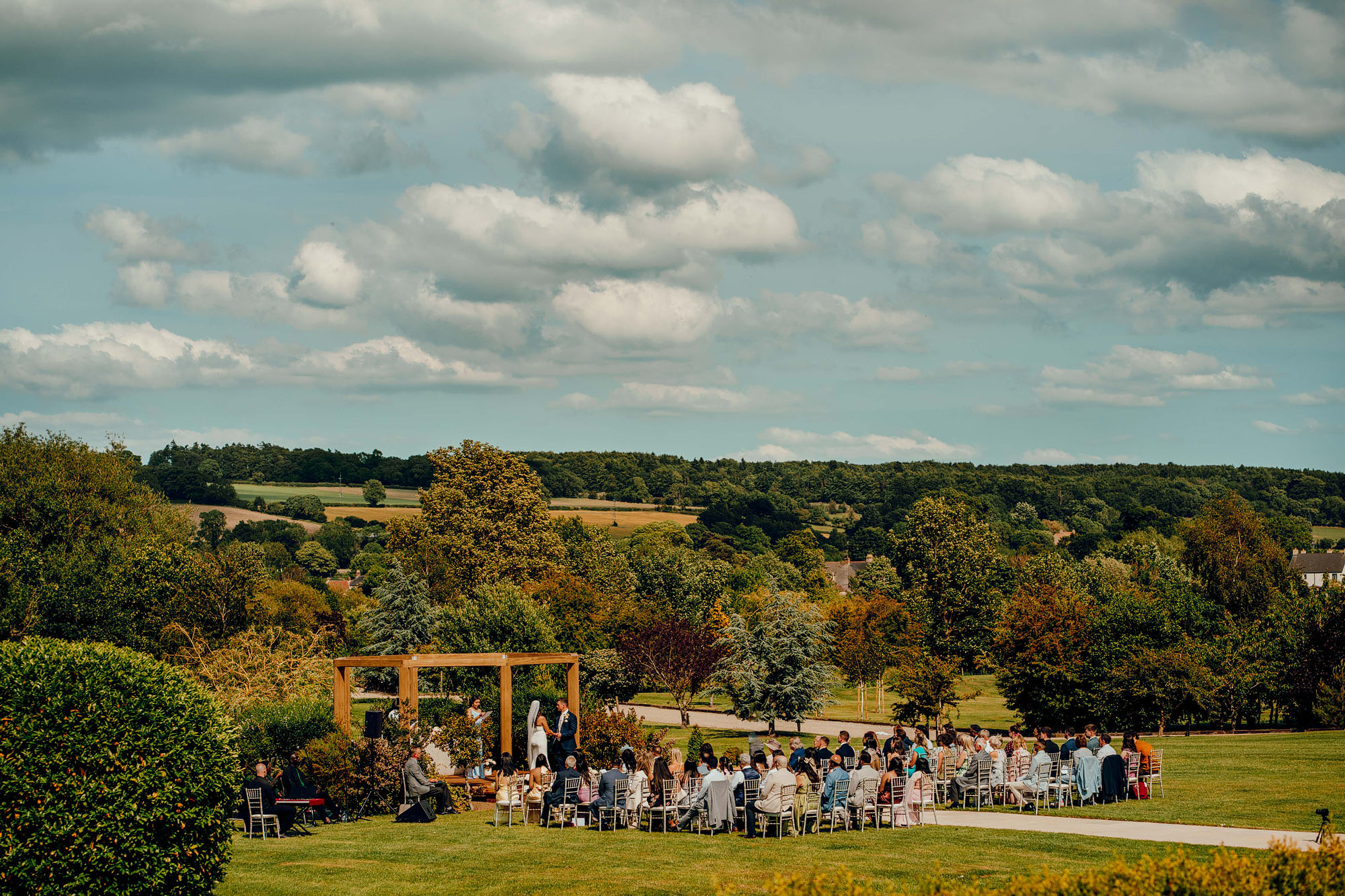 Yorkshire Wedding Barn outdoor ceremony asian wedding 