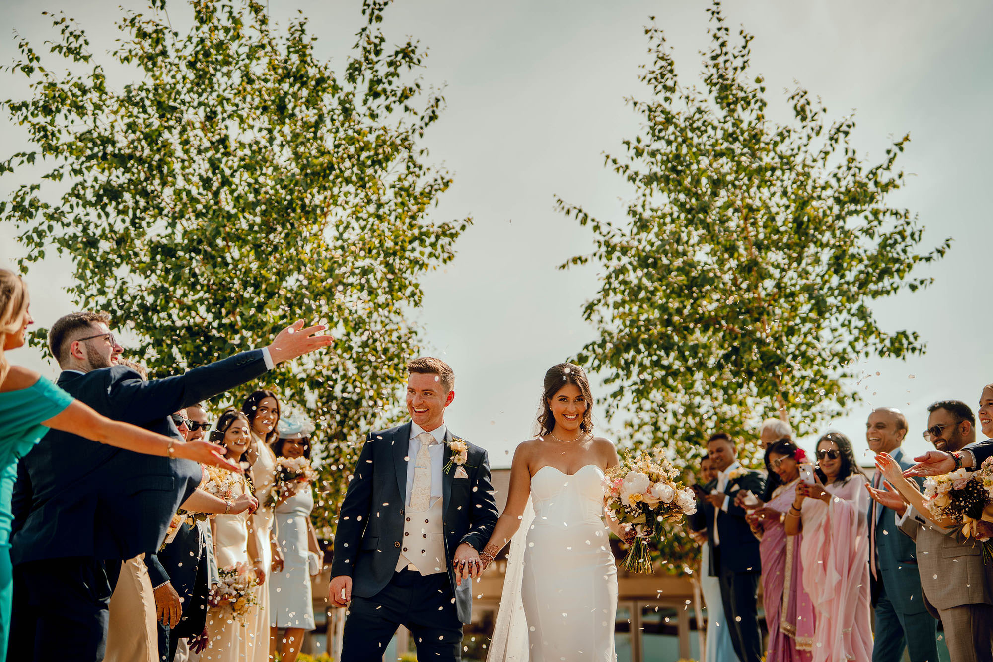 Yorkshire Wedding Barn outdoor ceremony asian wedding 