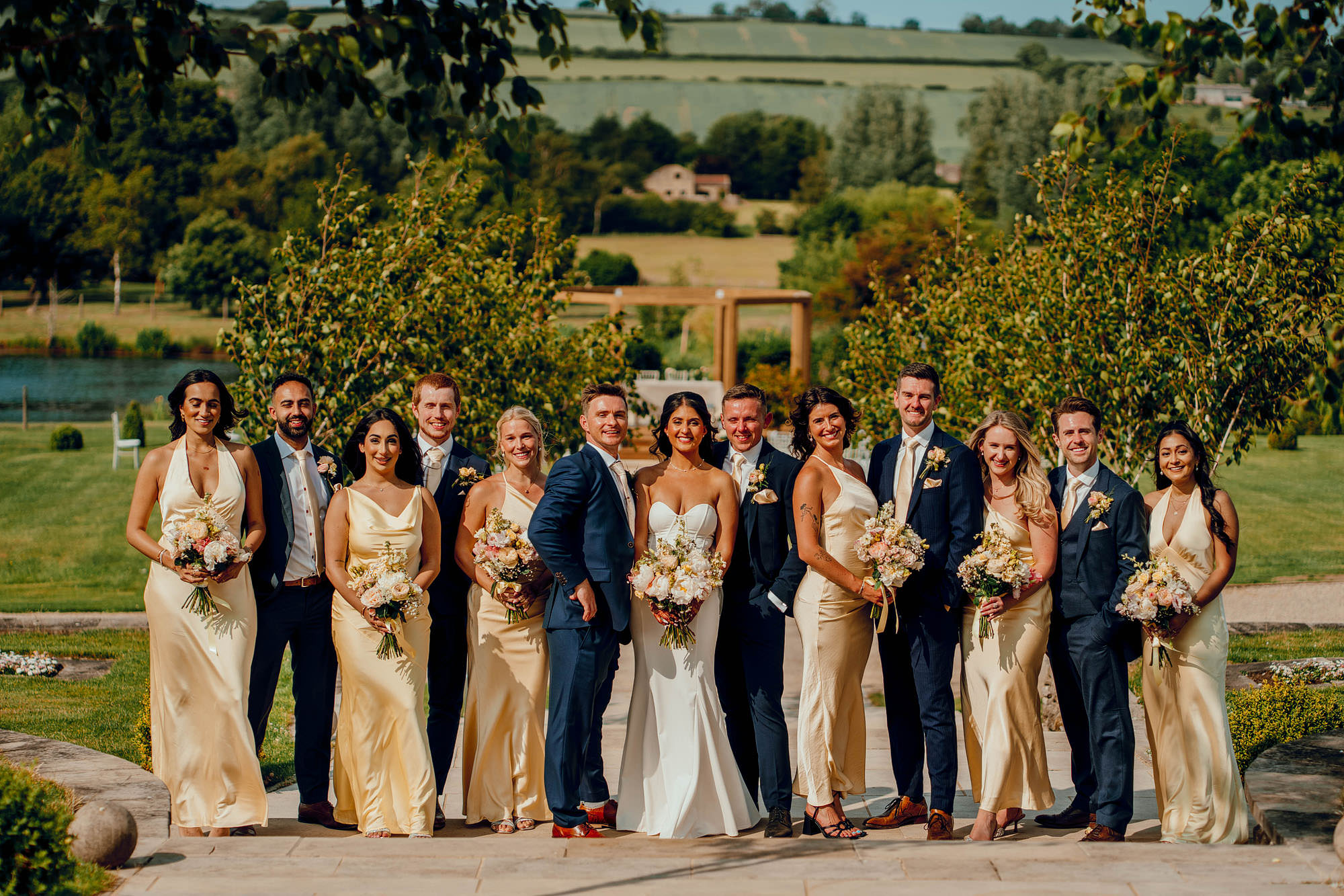 Yorkshire Wedding Barn outdoor ceremony asian wedding 