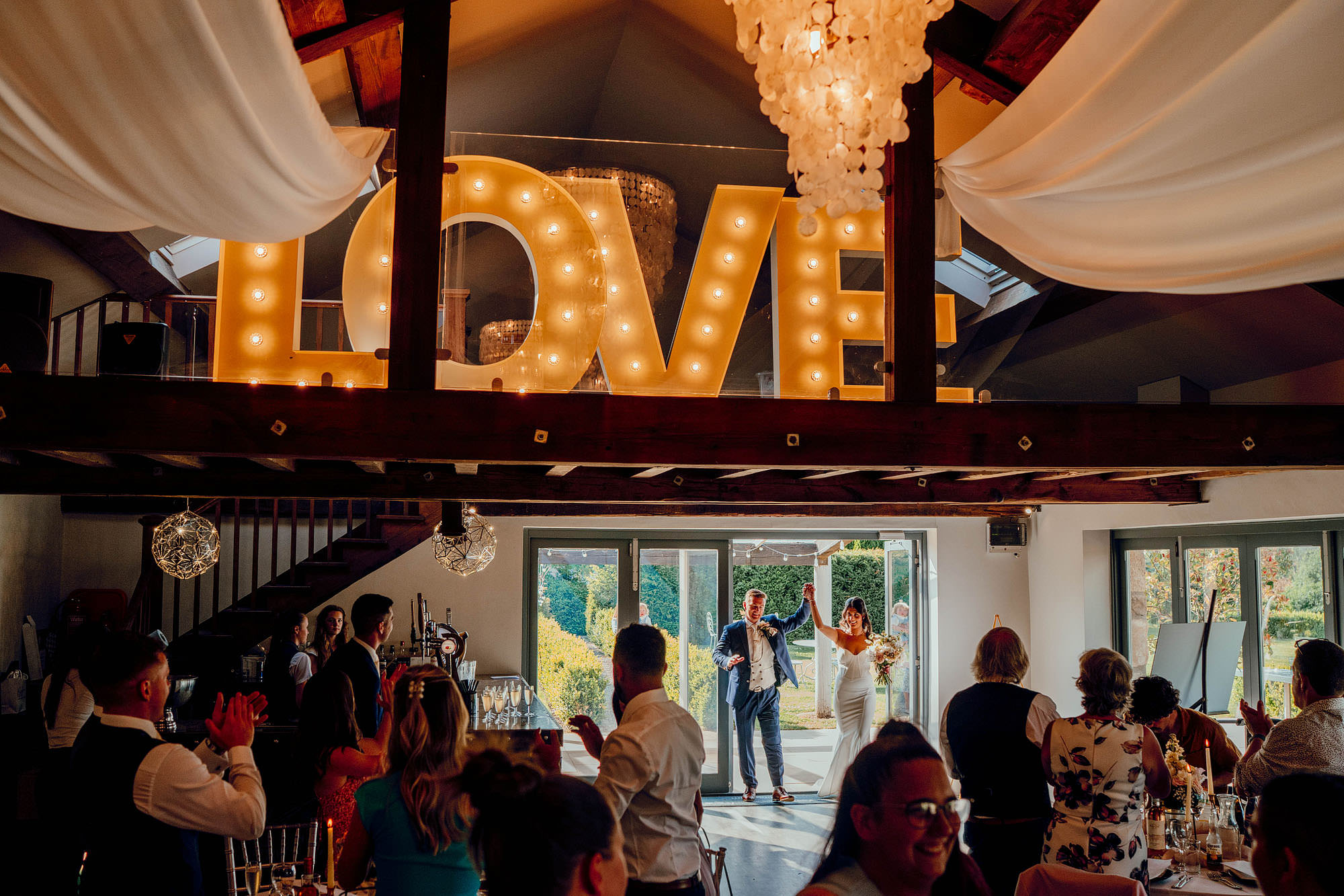 Yorkshire Wedding Barn wedding ceremony hamish irvine colourful wedding photography 