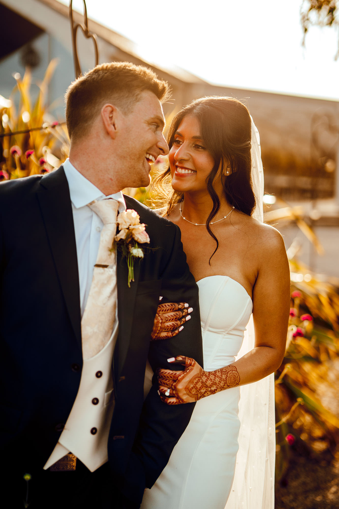 Yorkshire Wedding Barn wedding ceremony hamish irvine colourful wedding photography 
