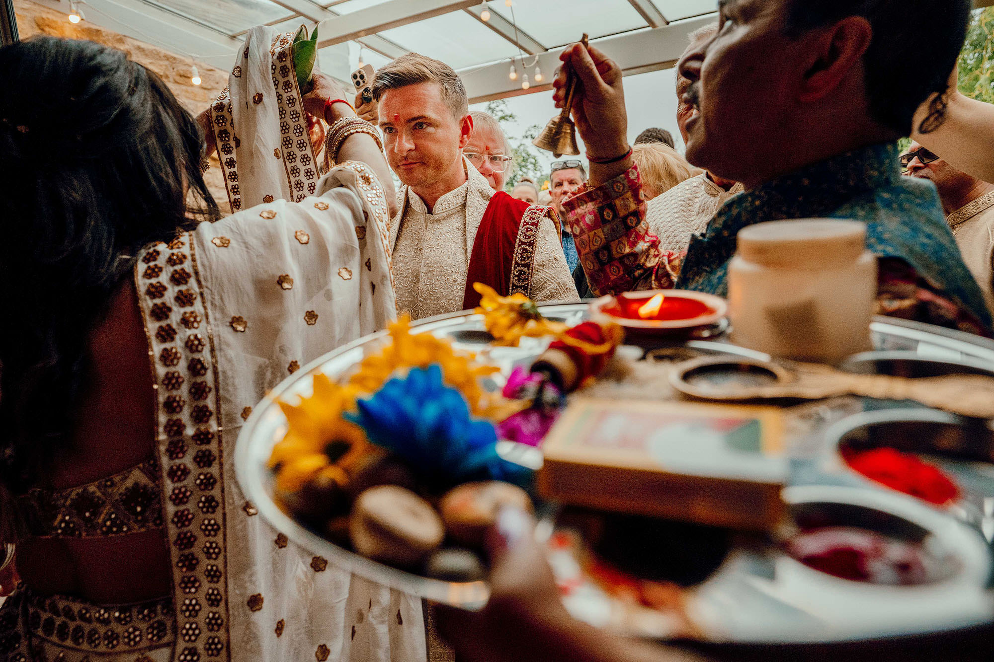 yorkshire wedding barn baraat asian wedding 