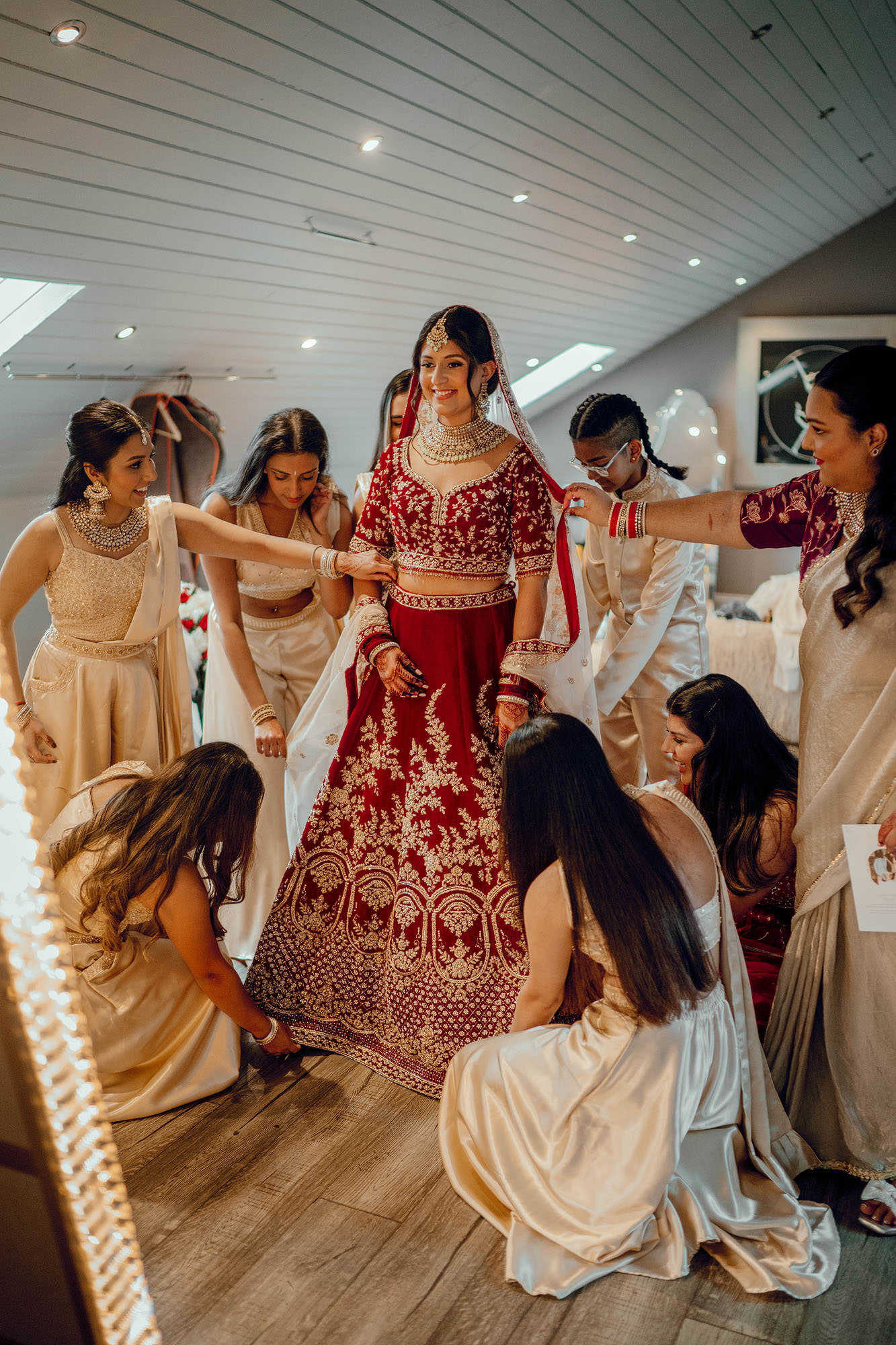 yorkshire wedding barn baraat asian wedding 