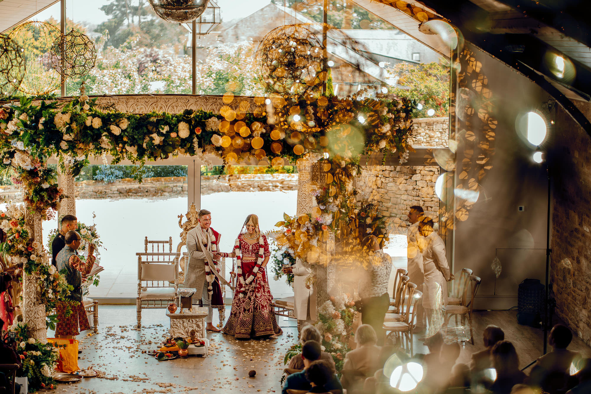 yorkshire wedding barn hindu wedding ceremony 