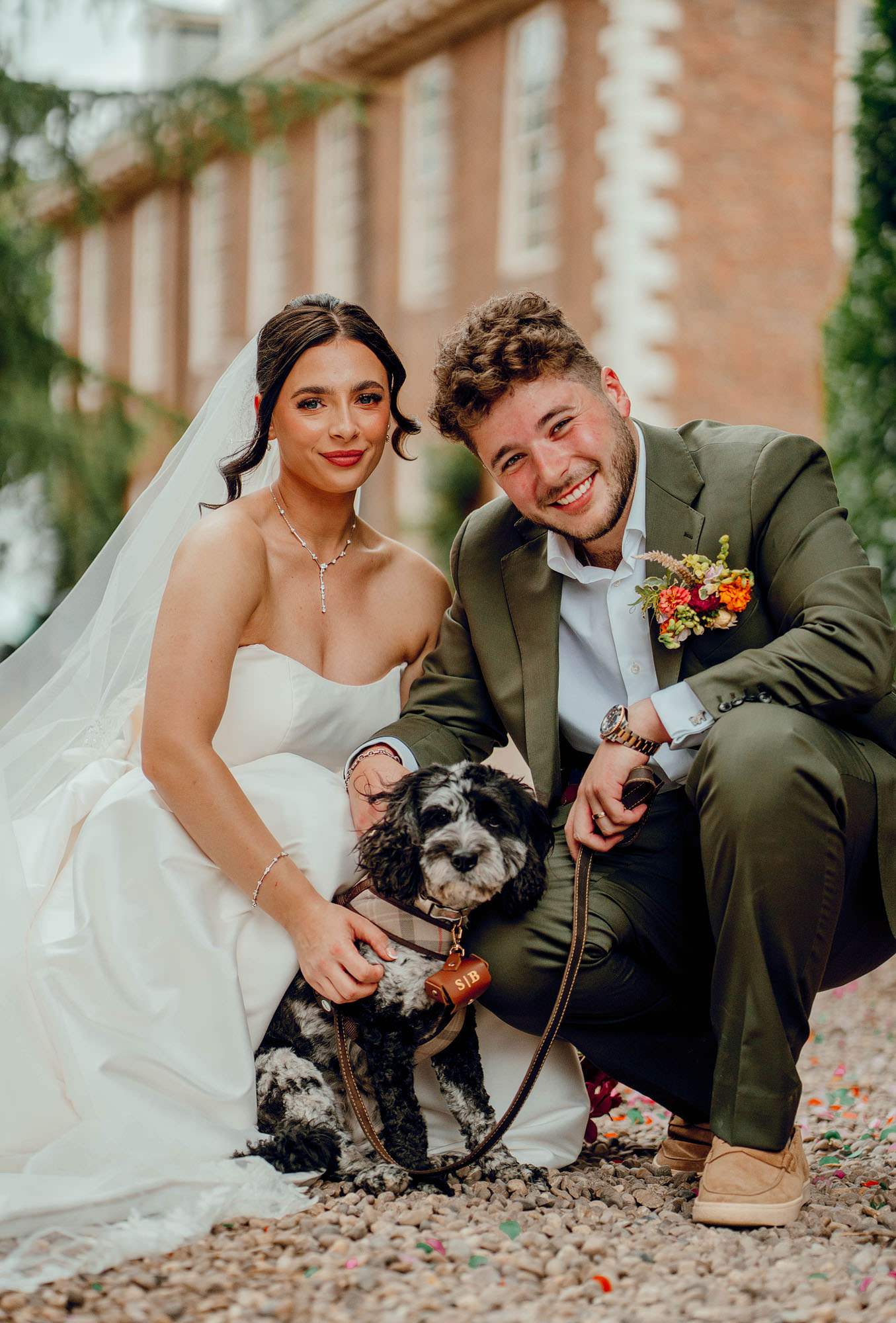 Camblesforth Hall Dogs wedding photography 