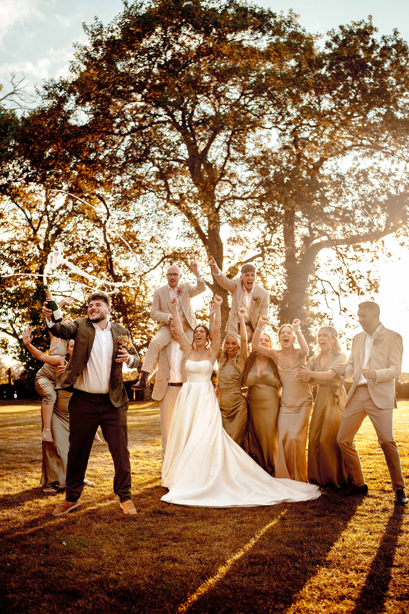 Camblesforth Hall colourful wedding photography 