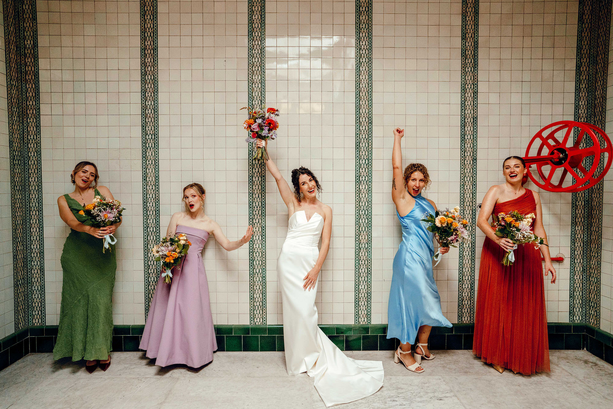 Manchester colourful wedding photography 