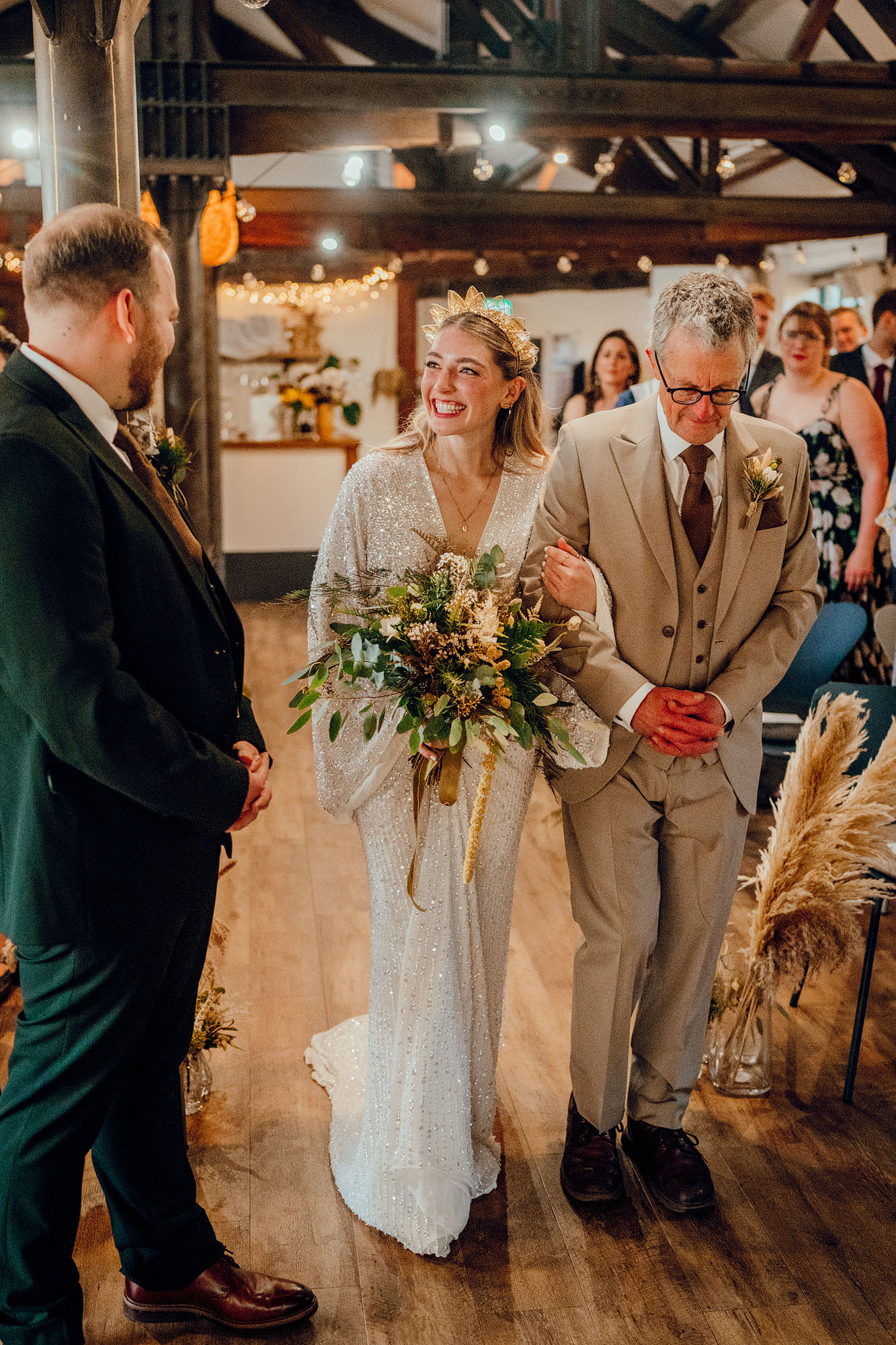 Colourful Yorkshire Wedding Photographer Hamish Irvine Photographing at Elsworth at the Mill