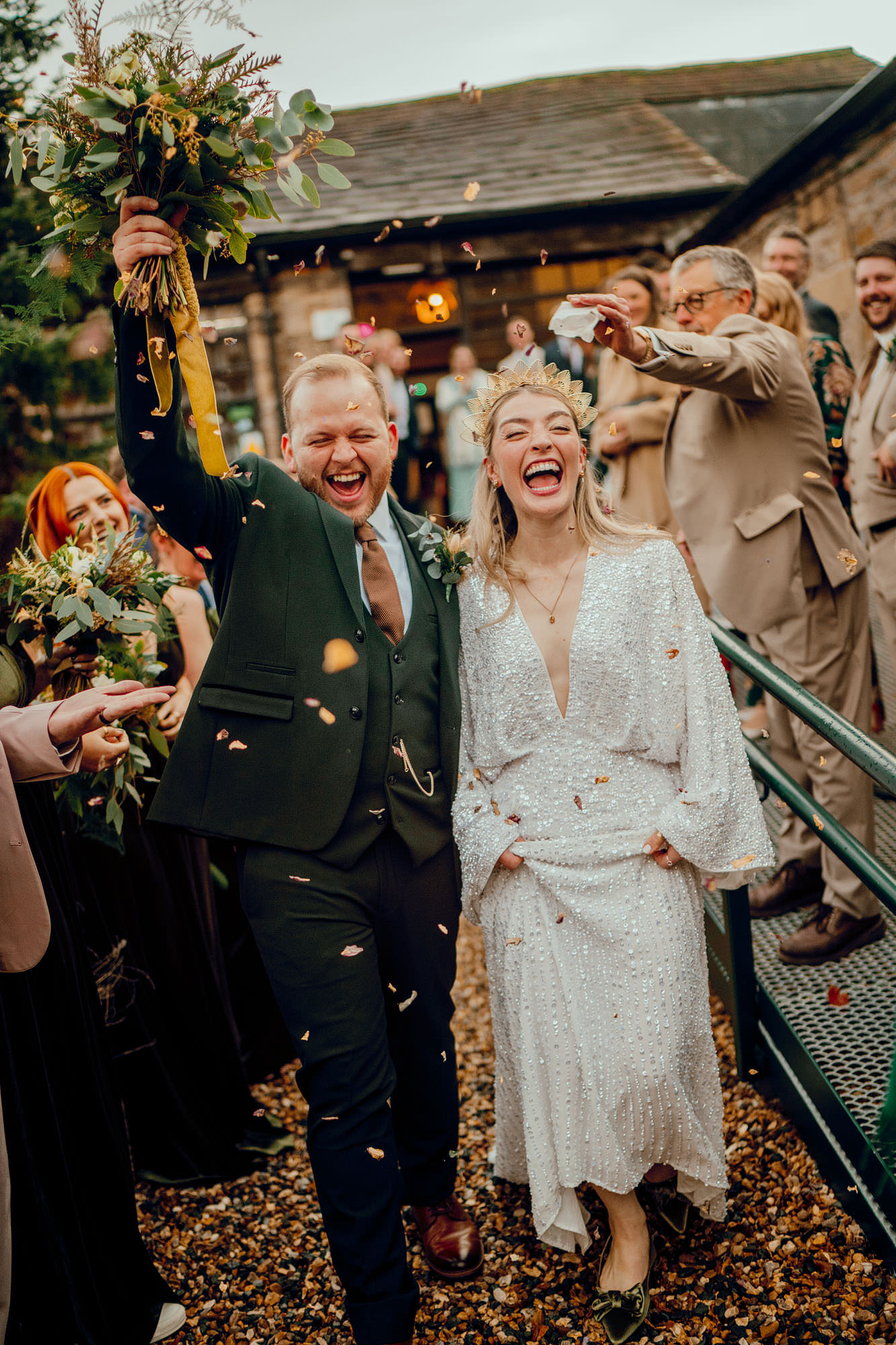 Colourful Yorkshire Wedding Photographer Hamish Irvine Photographing at Elsworth at the Mill