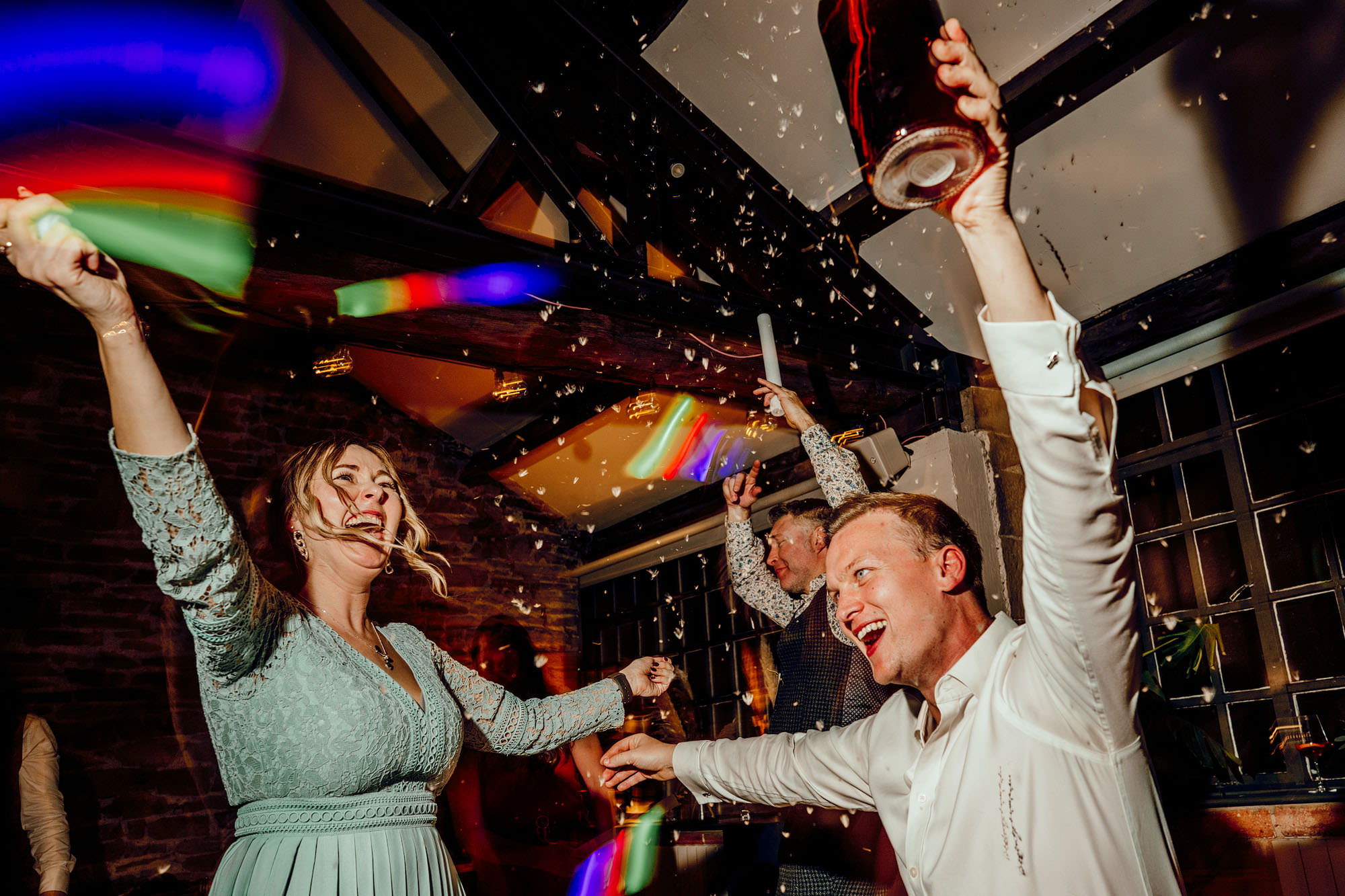Hamish Irvine Photographer colourful weddings skipton elsworth at the mill Laura & Danny