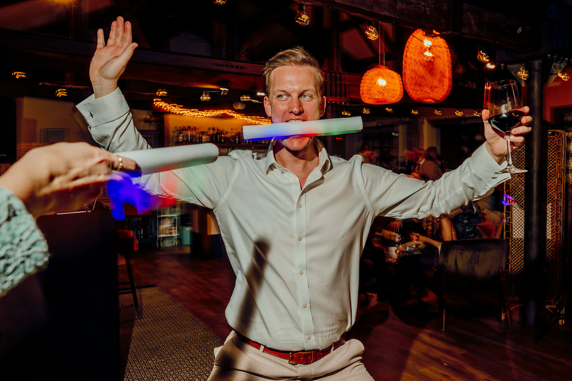 Hamish Irvine Photographer colourful weddings skipton elsworth at the mill Laura & Danny