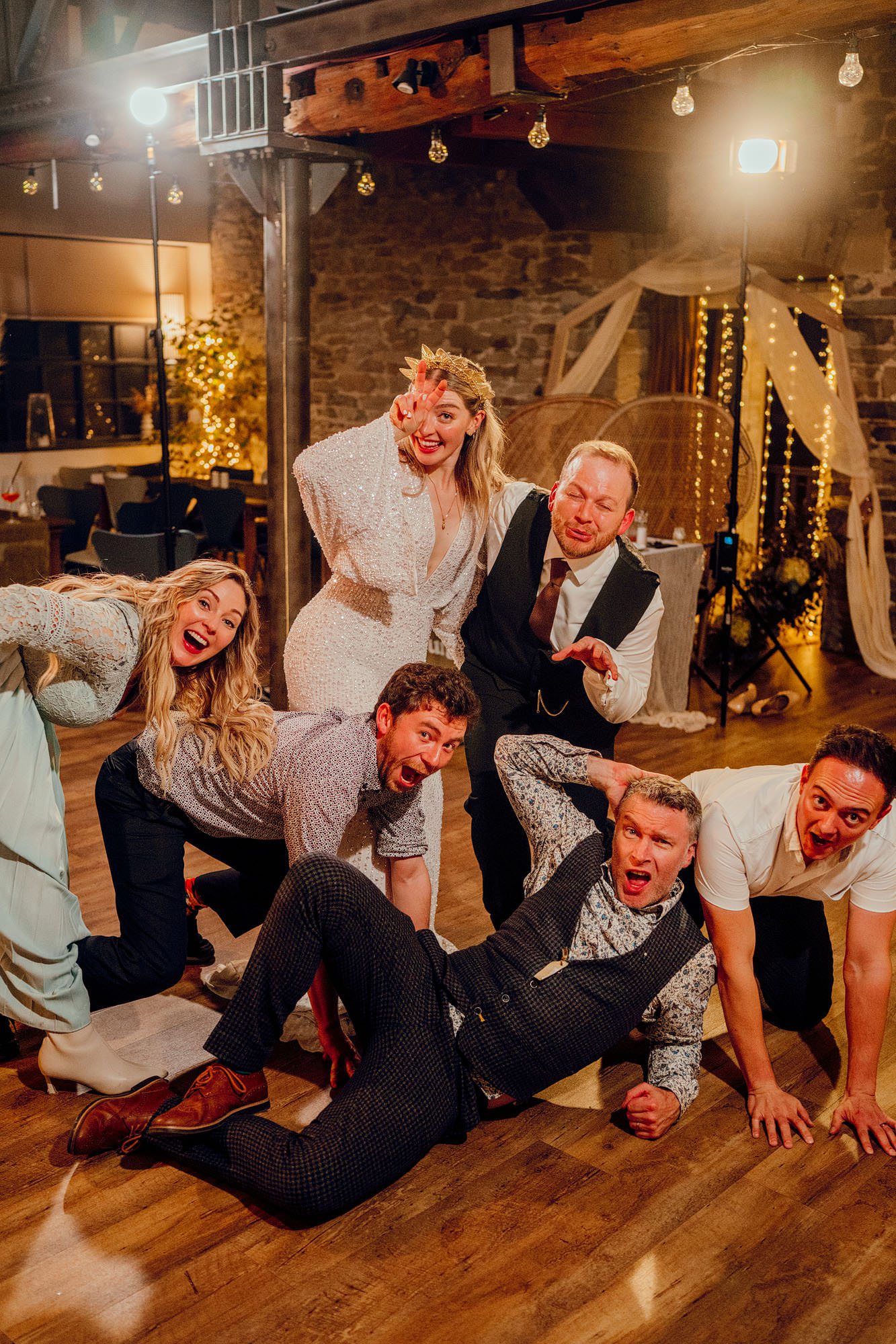 Hamish Irvine Photographer colourful weddings skipton elsworth at the mill Laura & Danny