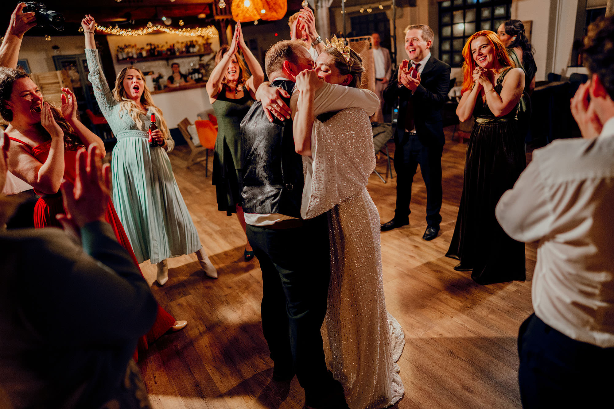 Hamish Irvine Photographer colourful weddings skipton elsworth at the mill Laura & Danny