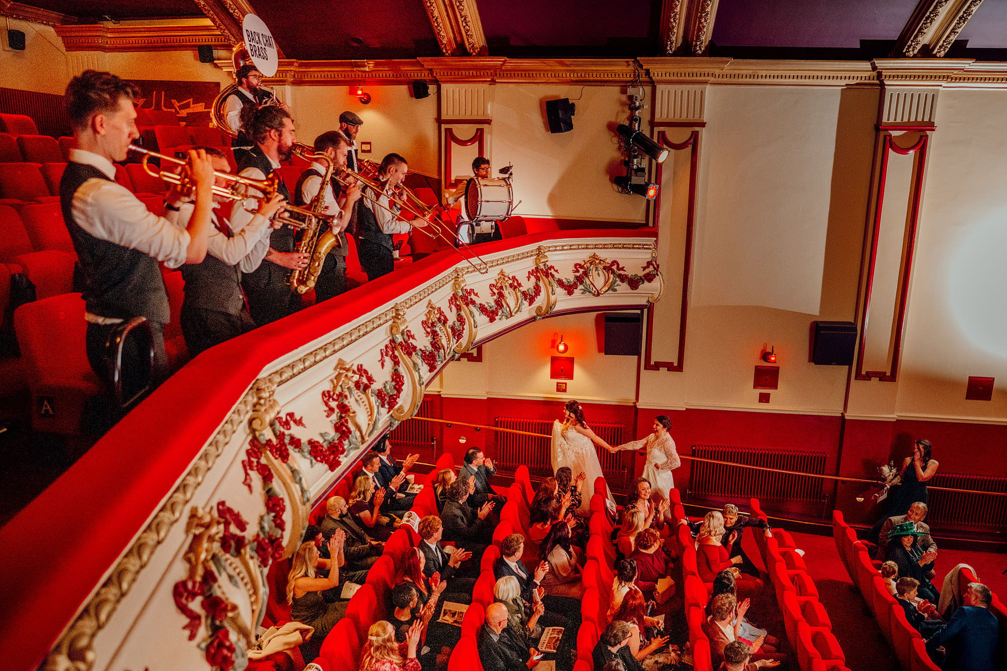 Back Chat Brass Hyde Park Picture House Wedding Photography Hamish Irvine