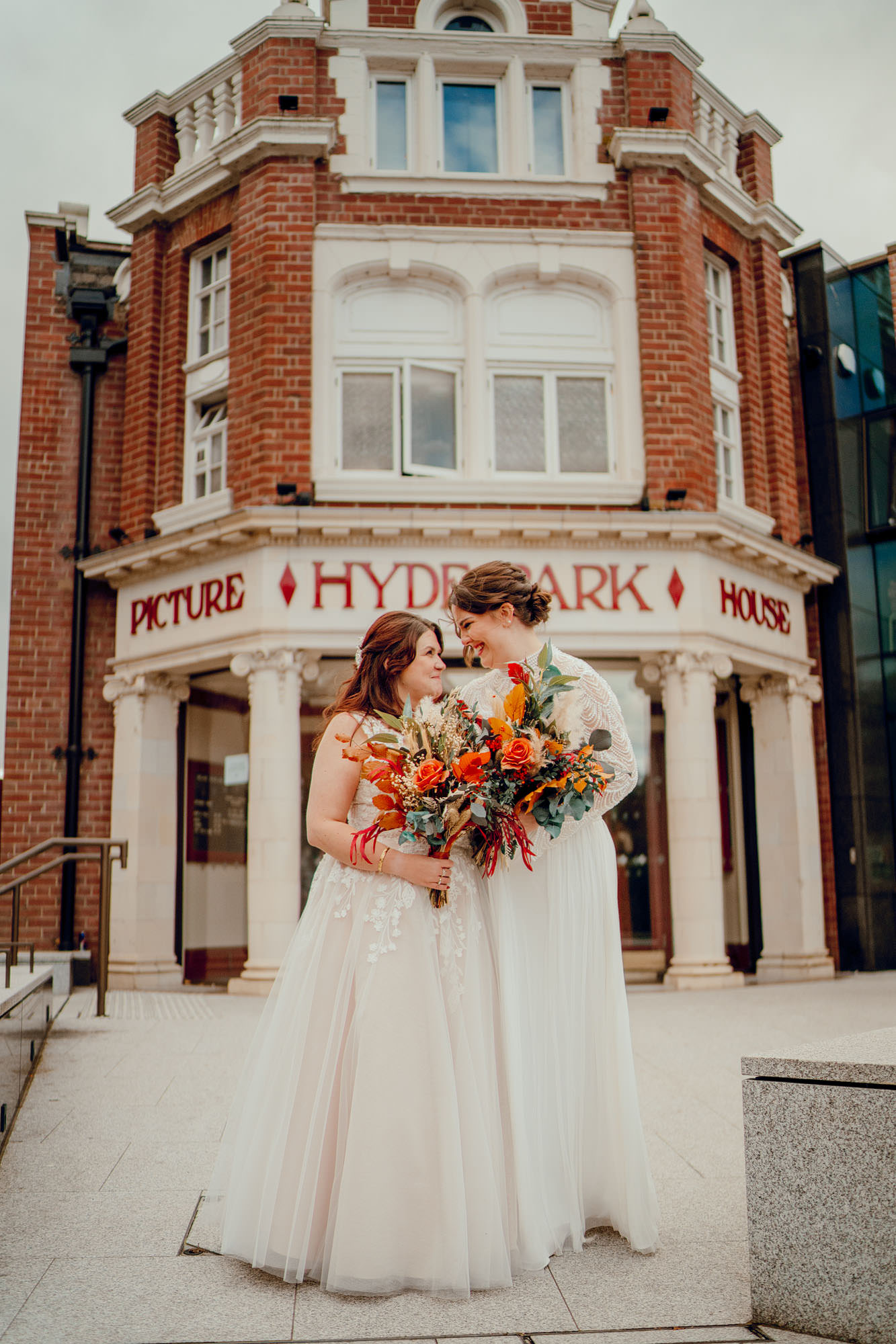 Same sex wedding at Hyde Park Picture House Wedding Photography Hamish Irvine