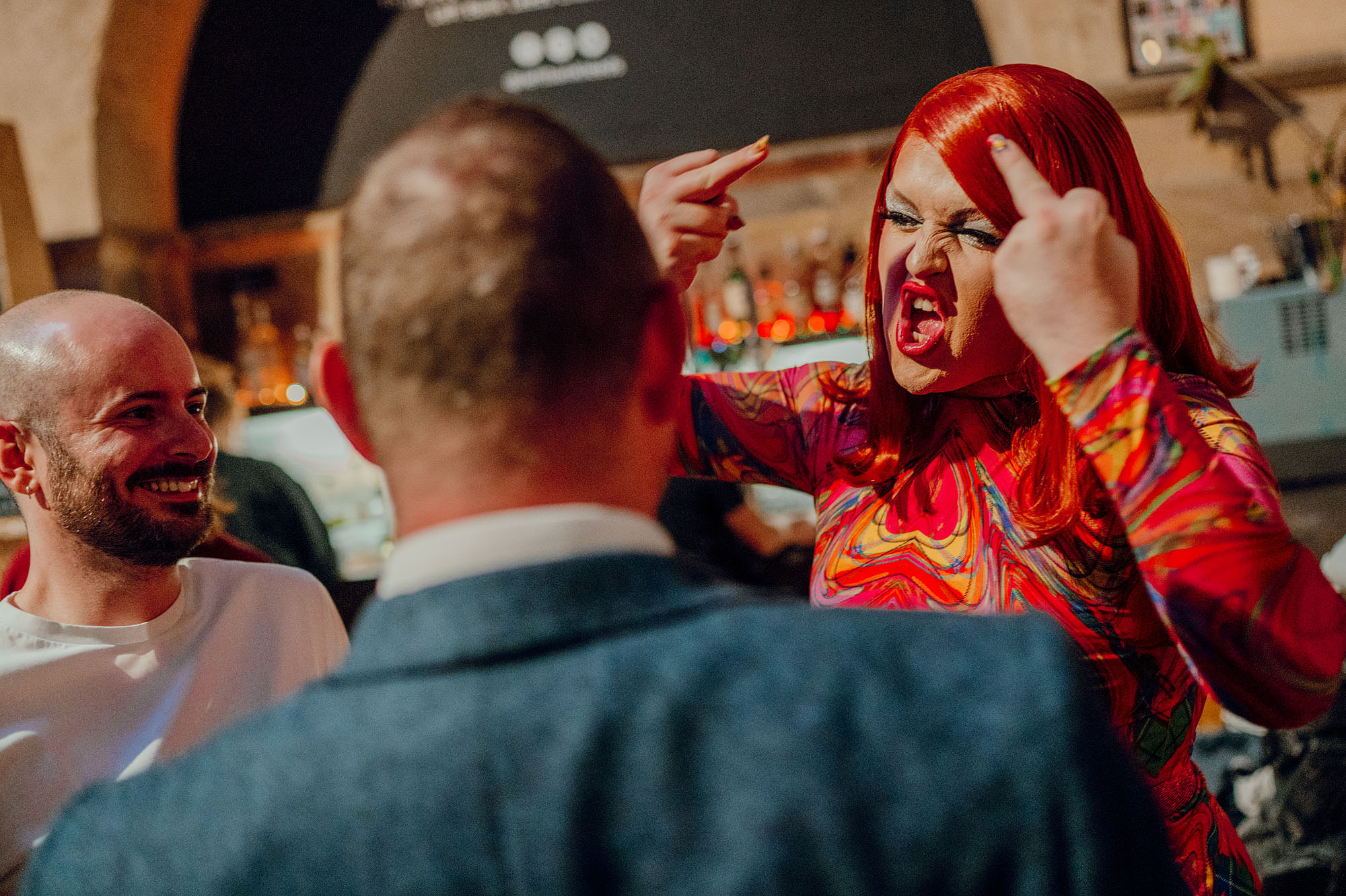 Drag Queen wedding LEft Bank Leeds Hamish Irvine Photographer 