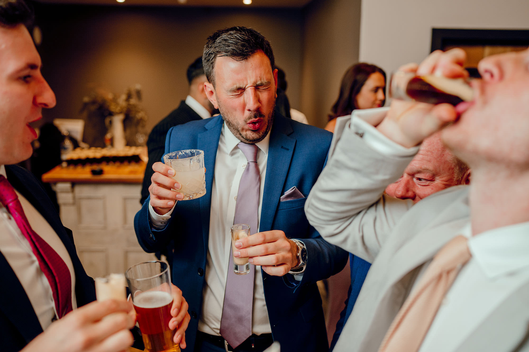 Barn at Botley Hill Colourful Wedding Photography by Hamish Irvine 