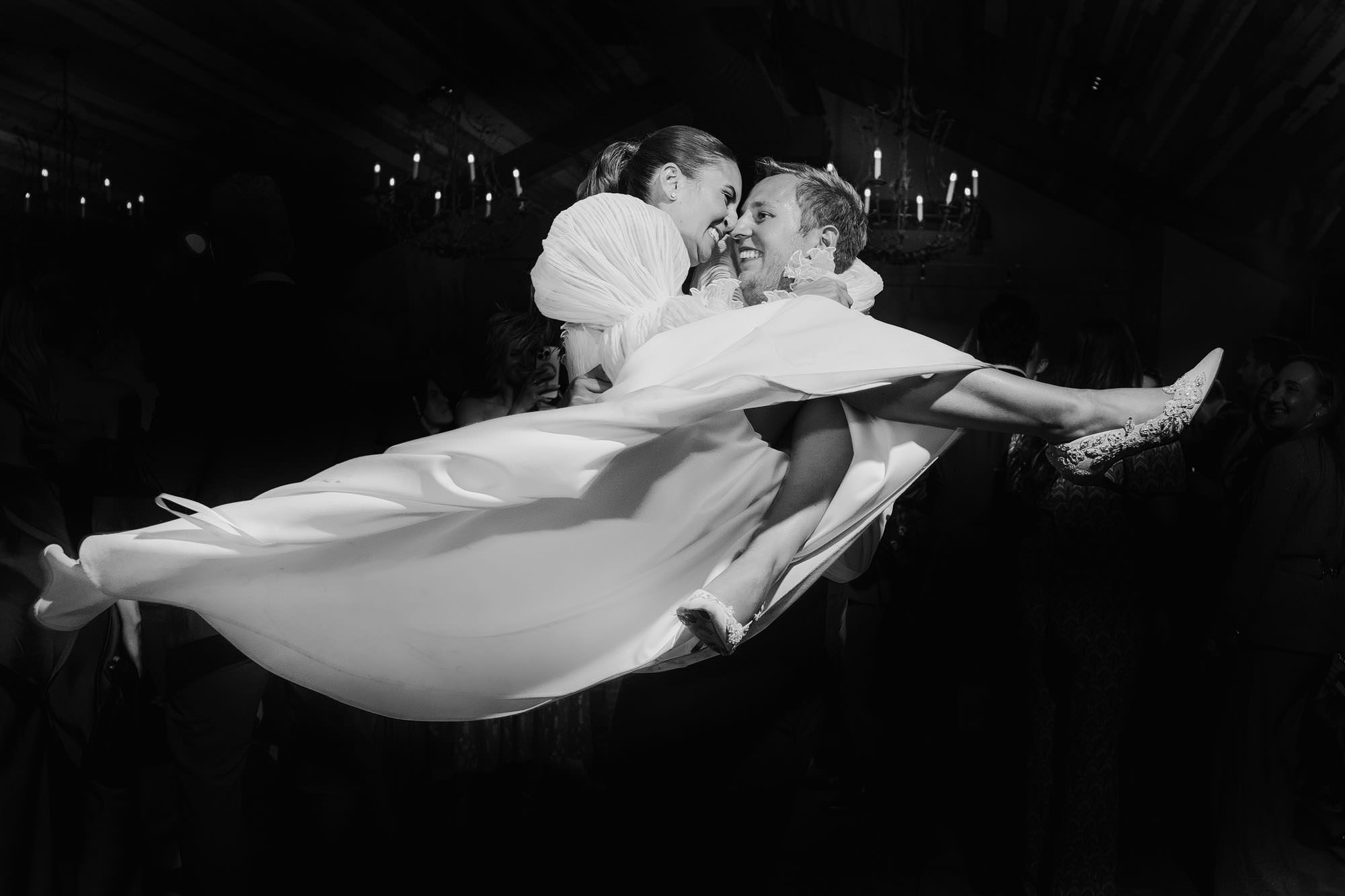 Barn at Botley Hill Colourful Wedding Photography by Hamish Irvine 