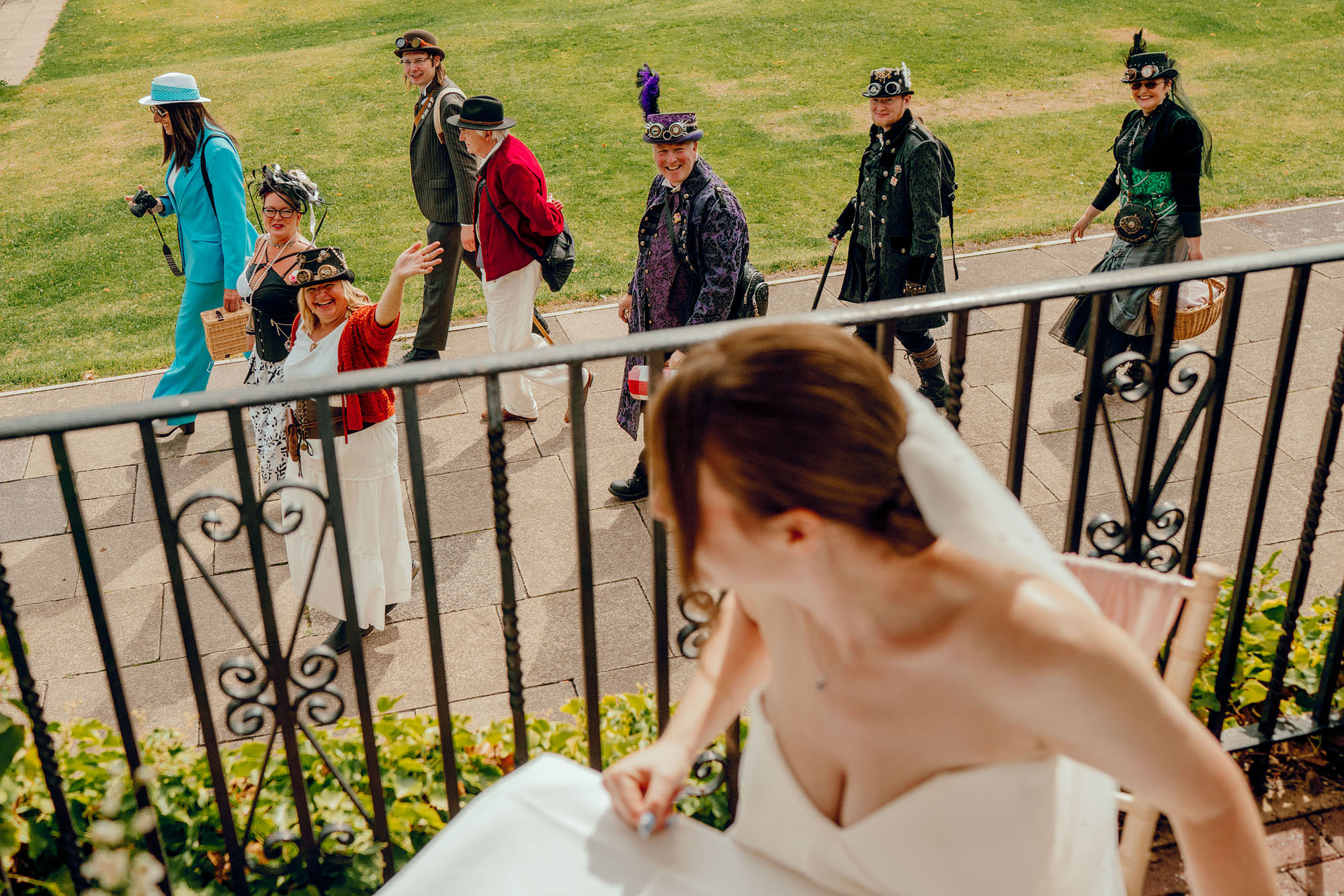 Sun Pavilion colourful wedding photography 