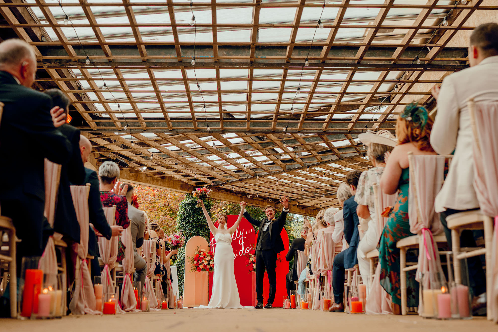 Sun Pavilion colourful wedding photography 