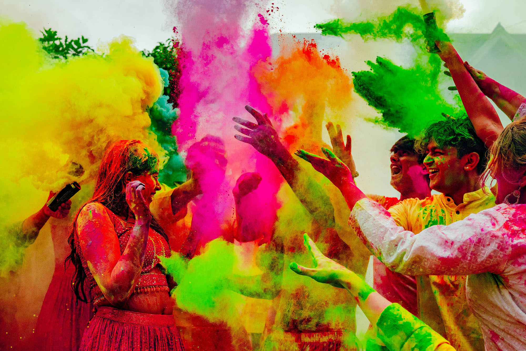 Colourful and fun wedding photographers Hamish Irvine 