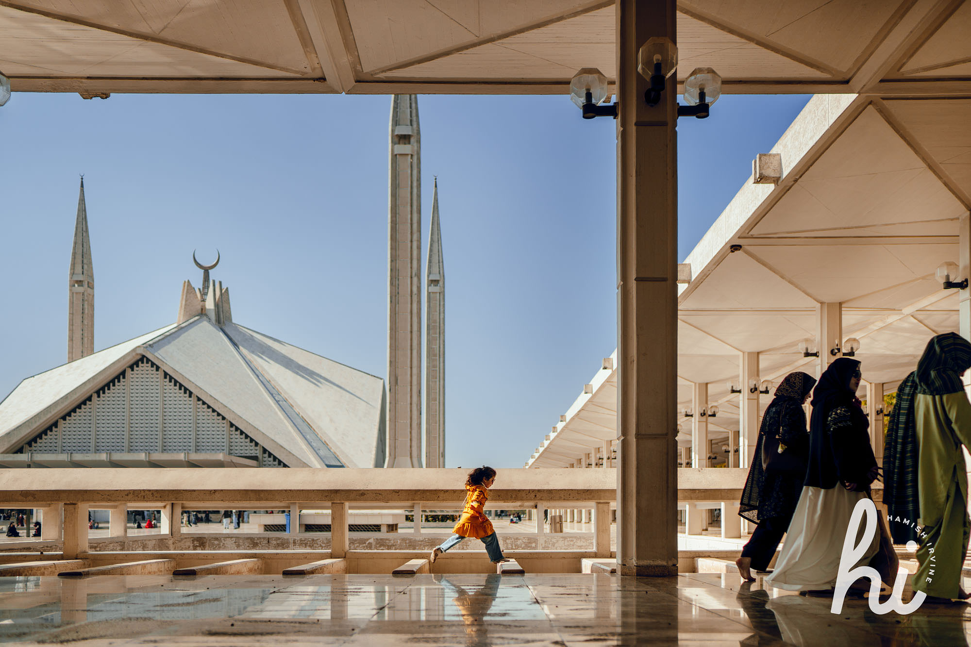 Faisal Mosque Islamabad Street photography by Hamish Irvine