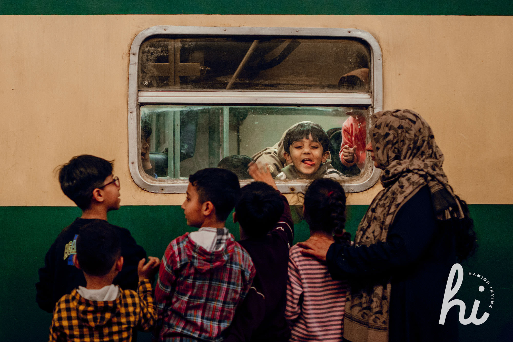 Pakistan train station street photography by hamish irvine 