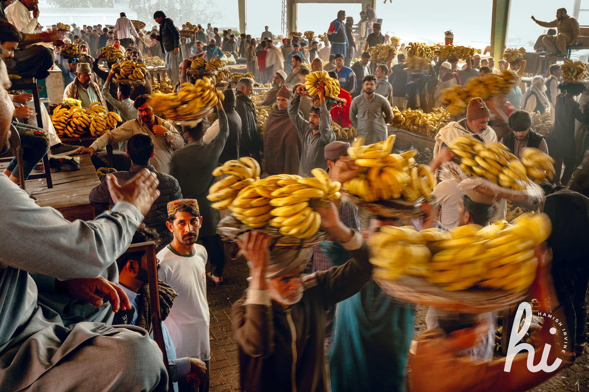 Banana market Lahore Street photography hamish irvine