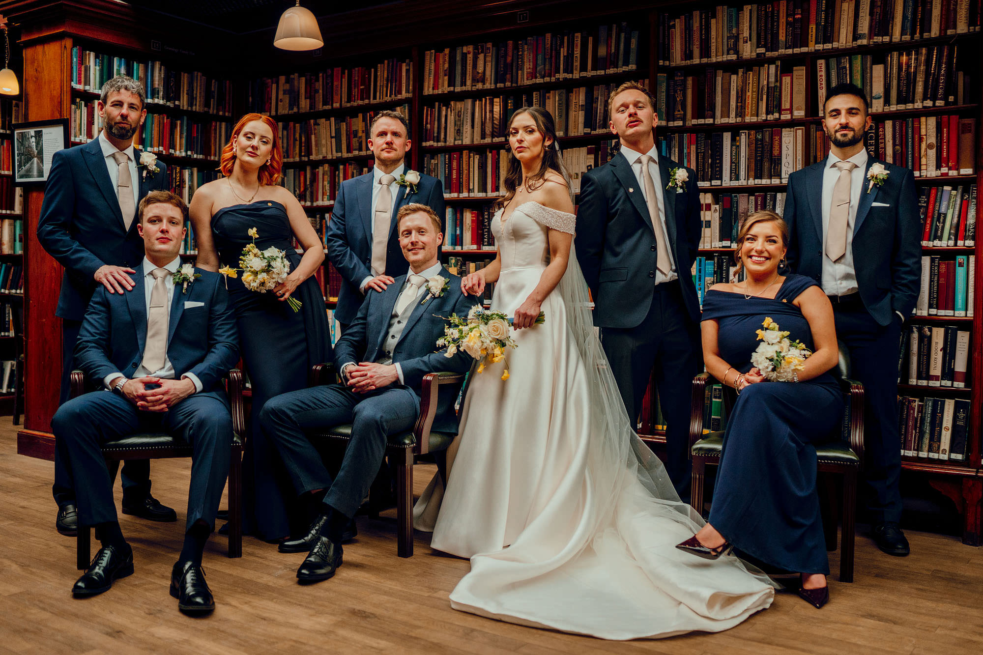 Lucy and Rob's wedding at Leeds Library and the Lost and Found club in Leeds. 