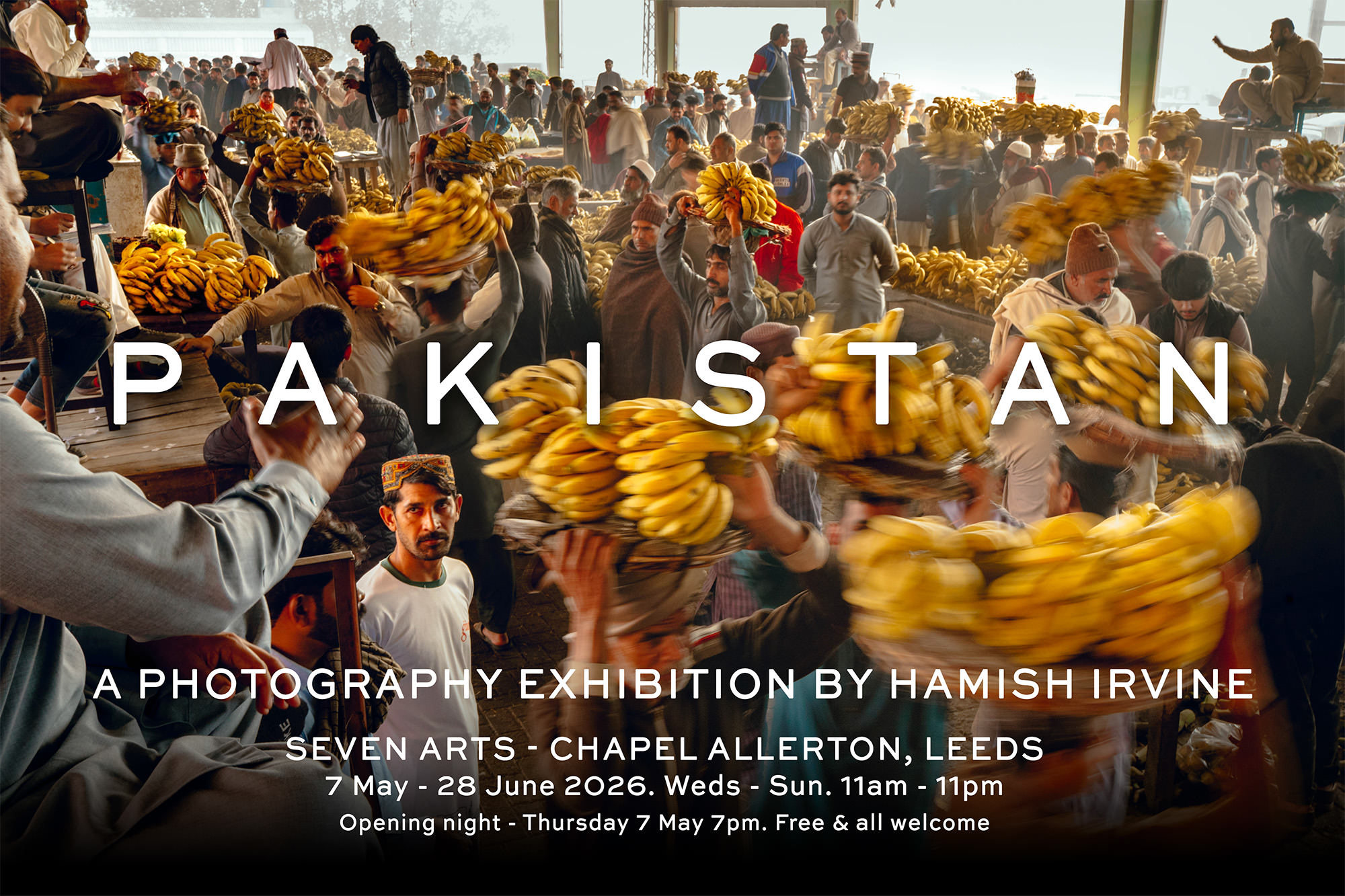 Pakistan photography exhibition in Leeds at Seven Arts in Chapel Allerton information