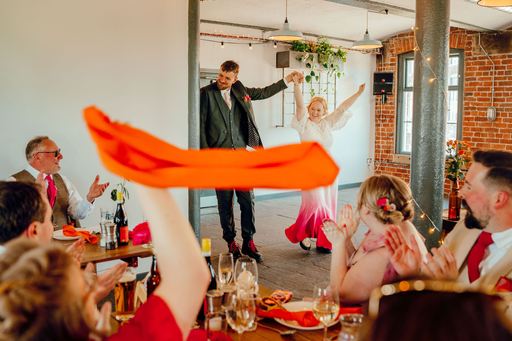 Colourful wedding photography chapter hall leeds northern monk