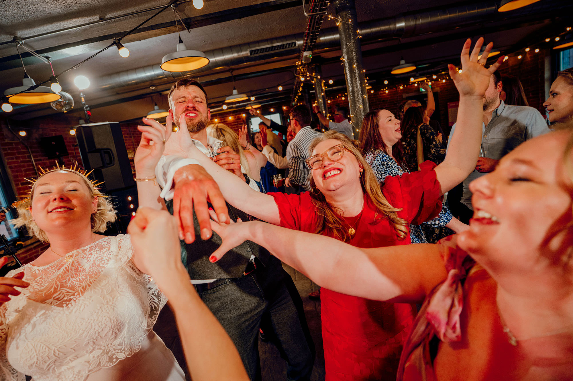 Colourful wedding photography chapter hall leeds northern monk